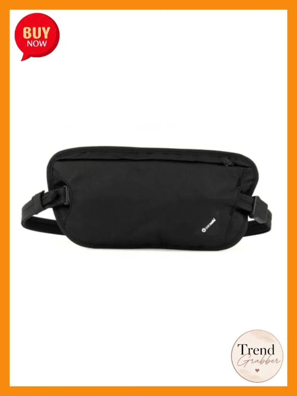 Anti-Theft RFID Blocking Waist Wallet with Adjustable Strap